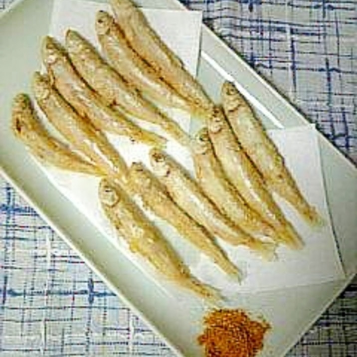 ☆わかさぎ唐揚げ、カレー塩添え☆